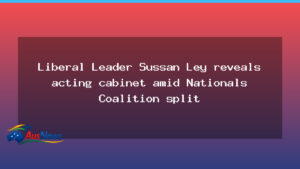 Ley reveals acting cabinet amid Nationals split - ley reveals acting
