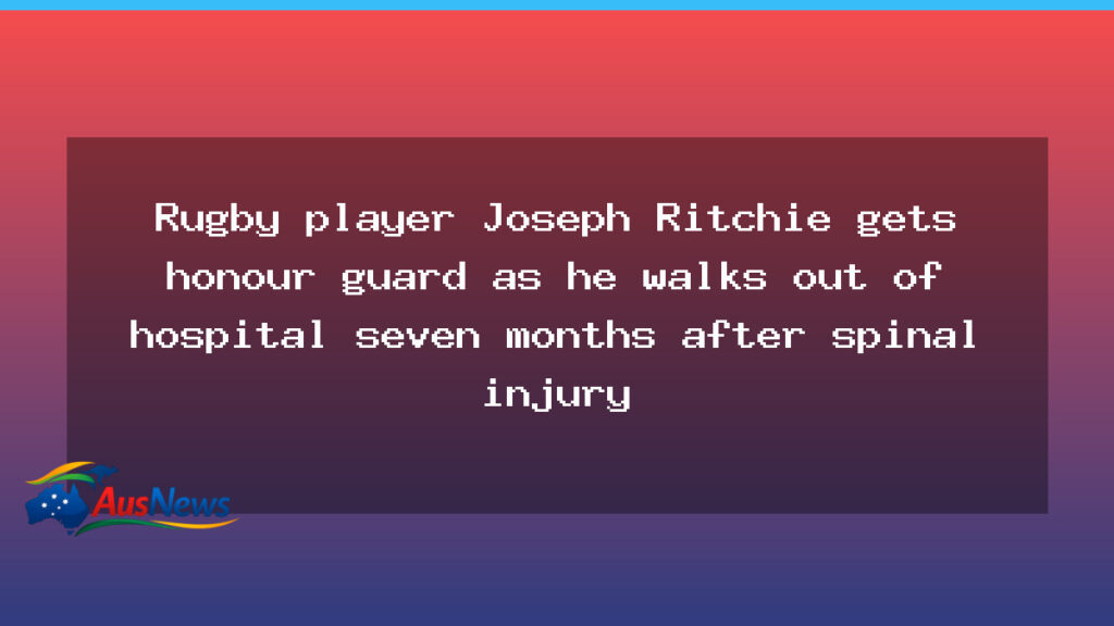 Rugby player Joseph Ritchie walks out of hospital seven months after spinal injury - rugby player joseph