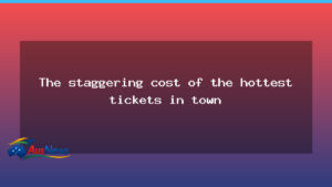 Staggering price tag for Australian Open final tickets - staggering price tag