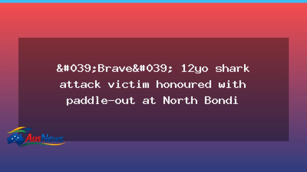 North Bondi paddle-out honours 12-year-old Nico Antic - north bondi paddle-out