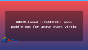 Mass paddle-out honours young surfer after shark attack - mass paddle-out honours