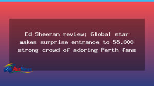 Ed Sheeran stuns Perth crowd with surprise stadium entrance - sheeran stuns perth