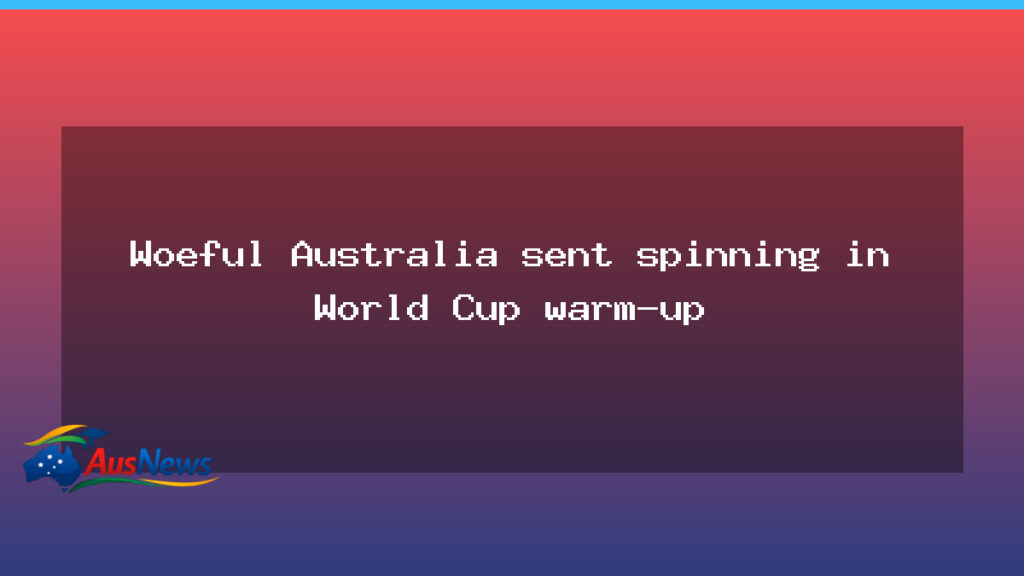 Australia beaten by Pakistan spinners in Lahore warm-up - australia beaten pakistan