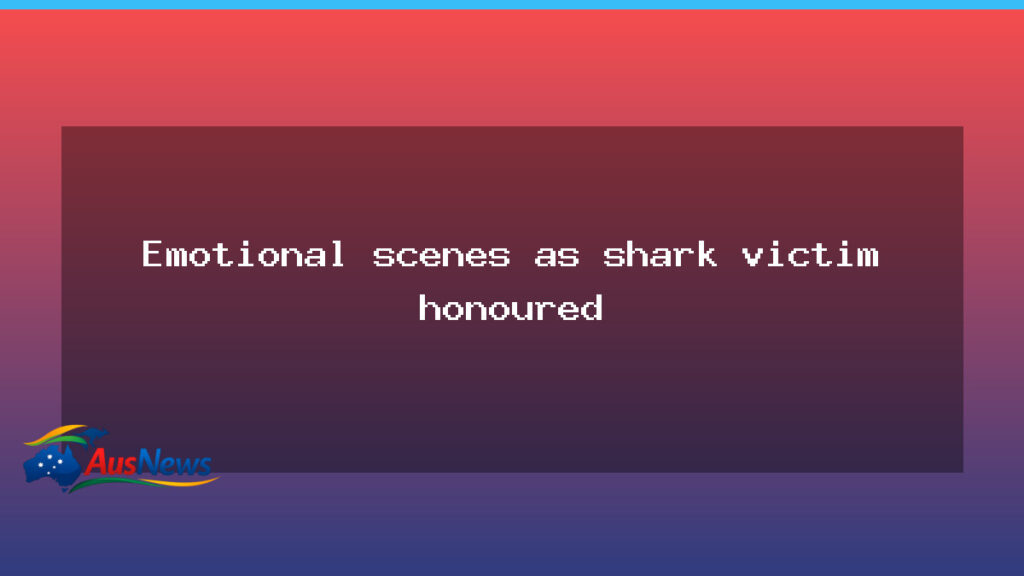 Emotional tributes in Sydney Harbour for a shark victim - emotional tributes sydney