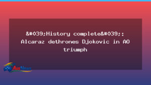 Alcaraz dethrones Djokovic to win Australian Open 2026 - alcaraz dethrones djokovic