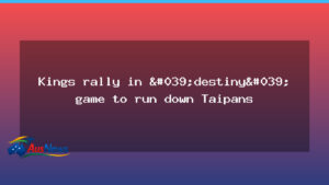 Kings comeback vs Taipans seals seventh NBL win for Sydney - kings comeback taipans