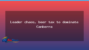 Canberra on edge as leadership chaos and beer tax take centre stage - canberra edge leadership