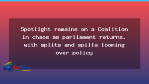 Parliament Returns to a Coalition in Chaos: Splits Loom Over Policy - parliament returns coalition