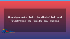 Grandparents left in disbelief and frustrated by family law system - grandparents left disbelief