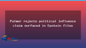 Palmer rejects political influence claim surfaced in Epstein files - palmer rejects political