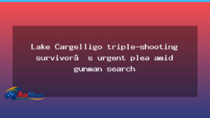 Lake Cargelligo survivor issues urgent plea as gunman search continues - new south wales