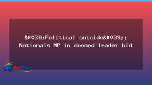 Nationals leadership under pressure as Joyce teases recruit amid Littleproud bid - nationals leadership under