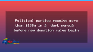 Dark money donations hit record ahead of Australian disclosure rules - dark money donations