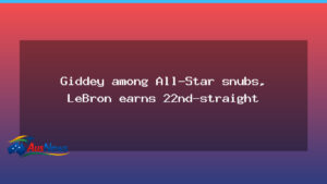 Giddey misses All-Star berth as LeBron earns 22nd straight - giddey misses all-star