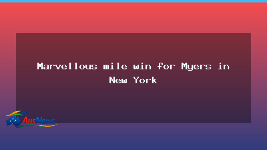 Australian teen Cameron Myers claims Wanamaker Mile in New York - australian teen cameron