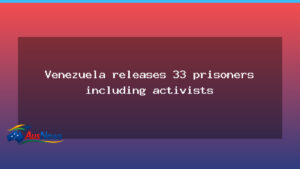 Venezuela frees 33 prisoners amid international pressure, including activists - venezuela frees prisoners