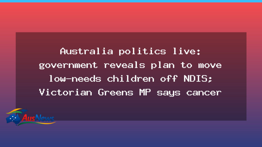 Australia politics live: Canberra outlines NDIS plan changes as RBA decision looms - australia politics live