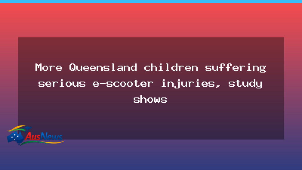 Rising serious e-scooter injuries among Queensland children, hospital study finds - rising serious e-scooter