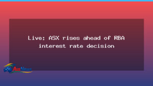 ASX climbs as Wall Street rally lends support ahead of RBA decision - asx climbs wall