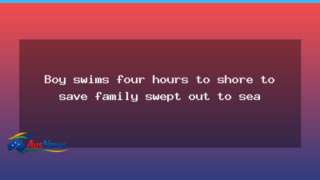Teen rescues family after four-hour swim to shore off WA coast - teen rescues family