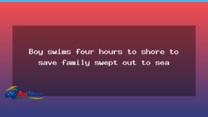 Teen rescues family after four-hour swim to shore off WA coast - teen rescues family