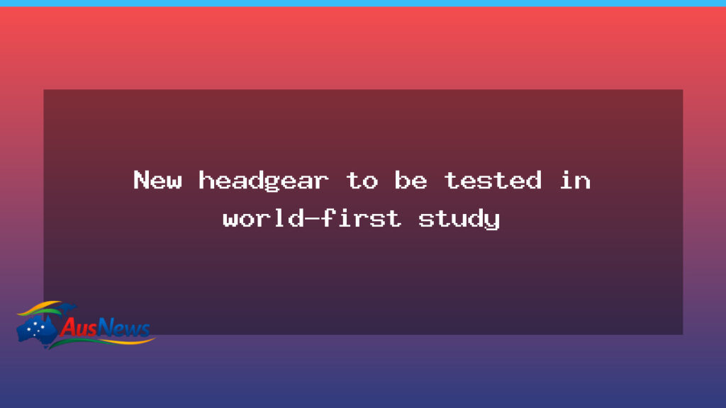 New headgear to be tested in world-first concussion study across AFL and rugby - new headgear tested