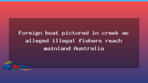 Foreign fishing vessel spotted in Queensland creek amid border concerns - foreign fishing vessel