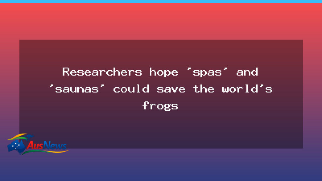 ACT frog revival: heated refuges in spa-like trials - australian capital territory