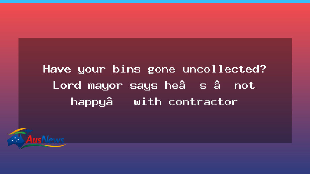 Brisbane bins under scrutiny as contractor criticised - brisbane bins under