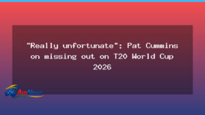 Pat Cummins misses out on T20 World Cup 2026 amid injury setback - pat cummins misses