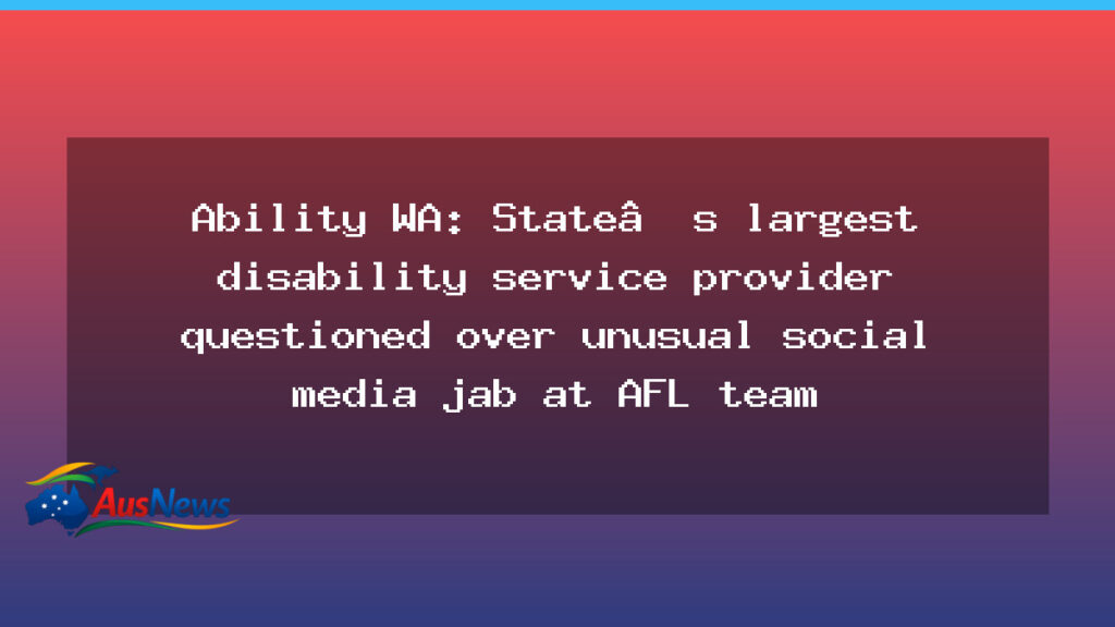 Ability WA under scrutiny after unusual AFL social media jab - ability under scrutiny