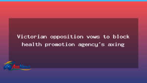 Victoria’s Opposition Blocks VicHealth Merger Plan - victoria 8217 opposition