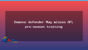 Demon defender Steven May absent from AFL pre-season training - demon defender steven