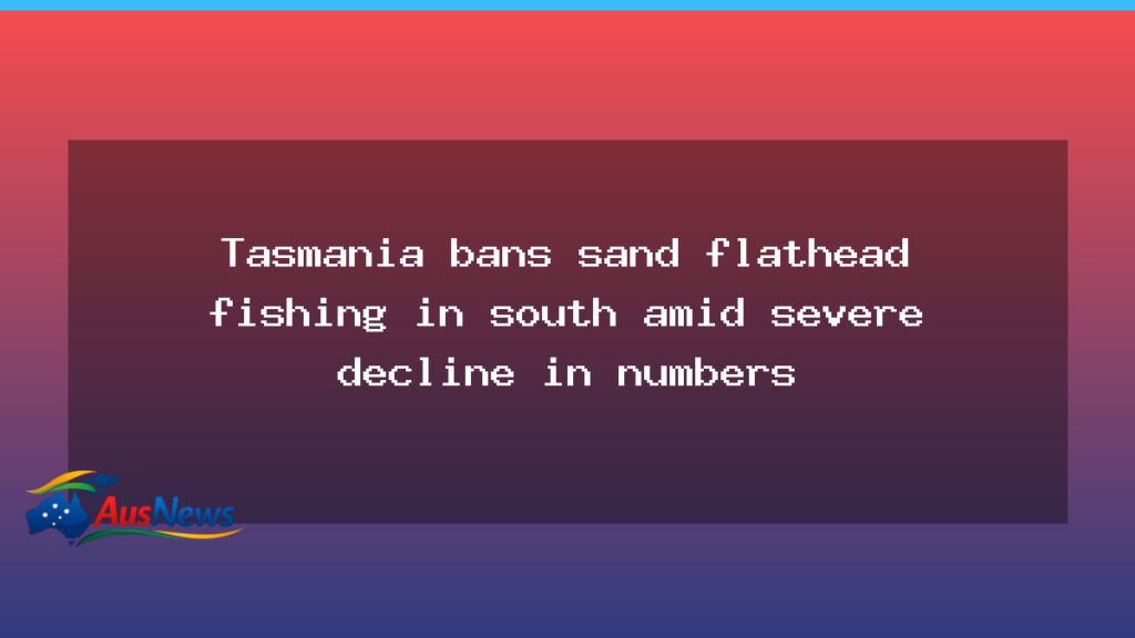 Tasmania shuts southern sand flathead fishery amid sharp decline - tasmania shuts southern