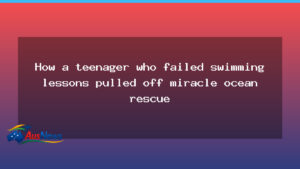 Miracle Ocean Rescue by a Teenage Swimmer in Australia - miracle ocean rescue