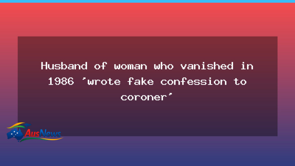 Perth husband charged after 1986 disappearance; alleged fake confession surfaces - perth husband charged