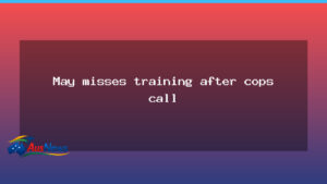 May sidelined from Melbourne training after police visit - may sidelined melbourne