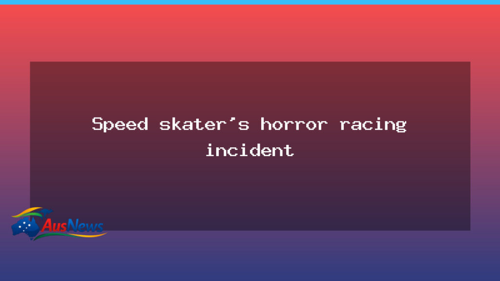 Brendan Corey involved in speed skating incident at the 2025 world titles - brendan corey involved
