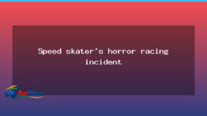 Brendan Corey involved in speed skating incident at the 2025 world titles - brendan corey involved