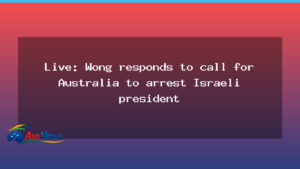 Australian foreign minister responds to push to detain Israeli president in Australia - australian foreign minister