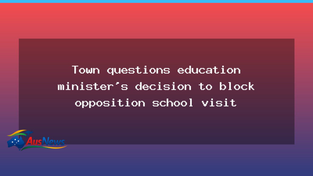 Esperance residents question WA minister over blocked school visit - esperance residents question