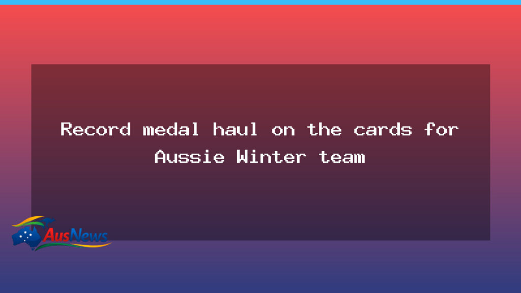 Australian Winter team tipped for record medal haul at Milan-Cortina - australian winter team