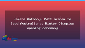 Jakara Anthony, Matt Graham to lead Australia at Winter Olympics opening ceremony - jakara anthony matt