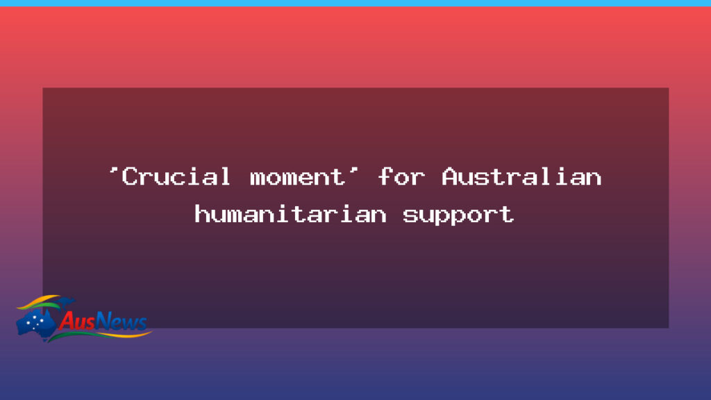 Australia at a turning point on humanitarian aid policy and gender equality - australia turning point