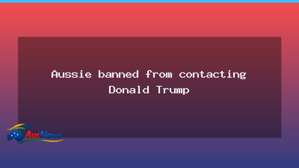 Aussie teen charged over death threat to Israel’s president and banned from contacting Trump - aussie teen charged