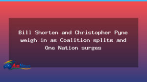 Shorten and Pyne weigh in as Coalition fractures widen and One Nation rises - shorten pyne weigh