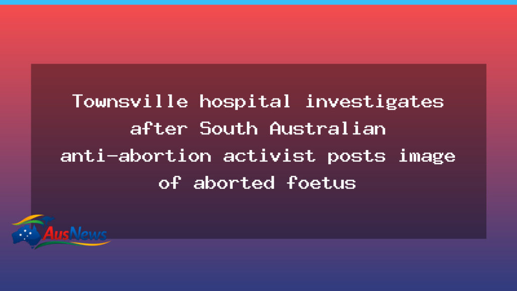 Townsville hospital probes privacy breach after activist shares foetus image - townsville hospital probes