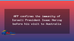 AFP confirms head-of-state immunity for Herzog ahead of Australia visit - afp confirms head-of-state