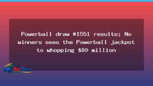 Powerball draw #1551: No winners see jackpot climb to about $80 million - powerball draw 1551