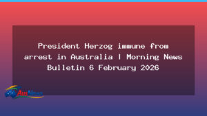 President Herzog Immune From Arrest in Australia - president herzog immune